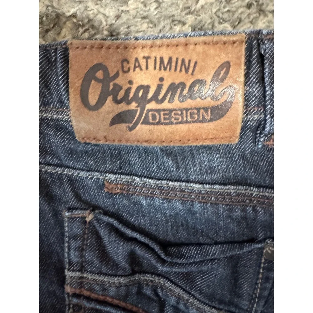 Catimini Original Design Kids Jeans Blue Wash Distressed Size‎ 7 France